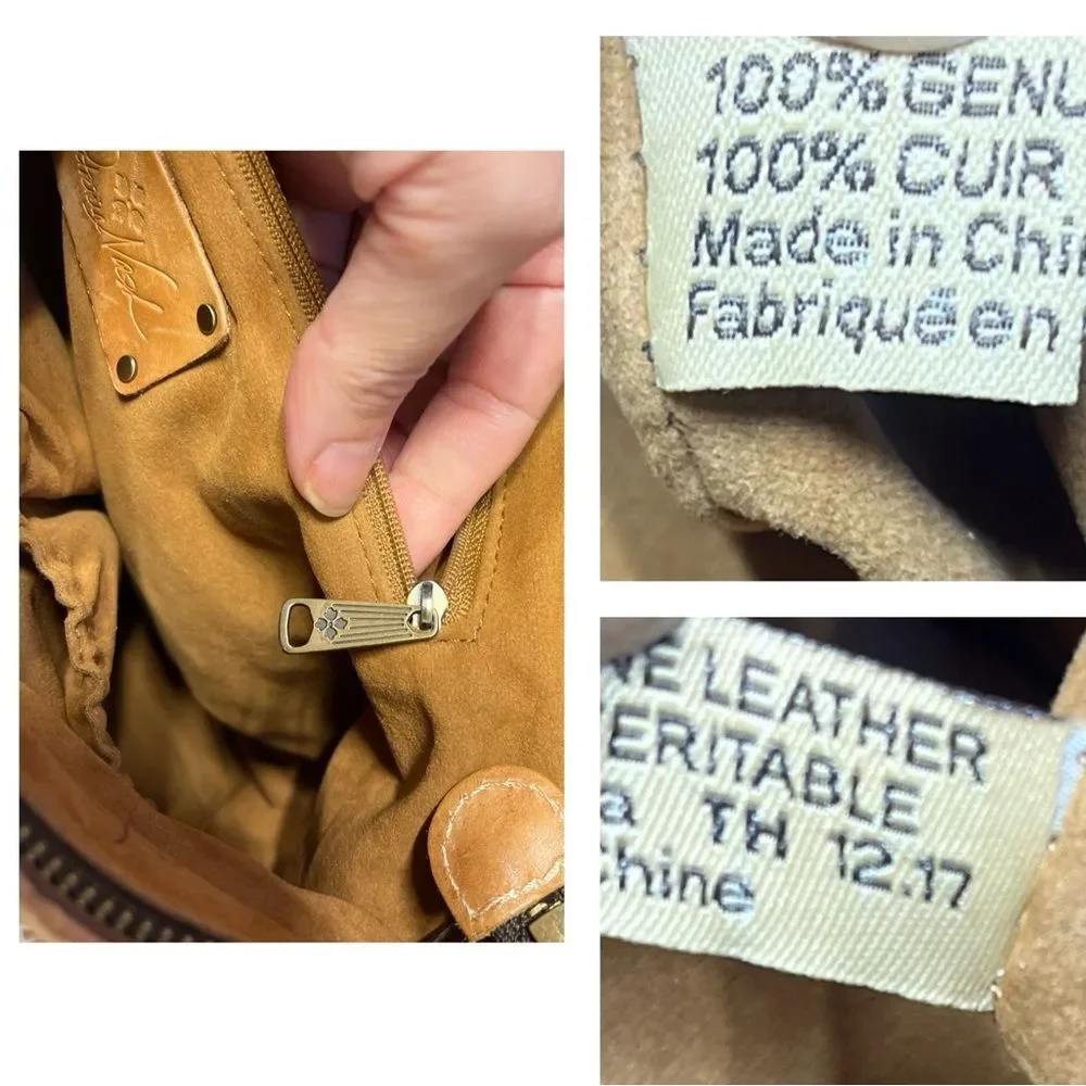 Patricia Nash Woven Leather Castelli Square Hobo in Sand